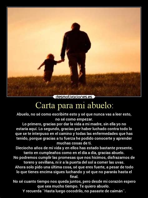 abuelo en el cielo|Carta a mi abuelo que está en el cielo; gracias por todas sus .